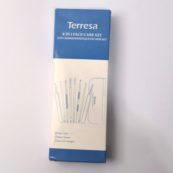New In Box Terresa 8 In 1 Face Care Kit Blackhead Pimple Extractor Kit - Picture 2 of 5